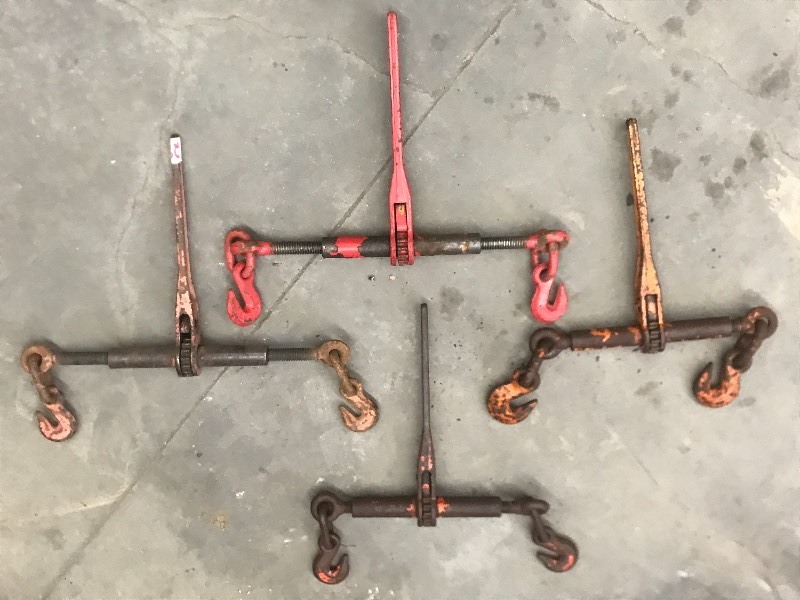 (4) Ratchet Chain Binders