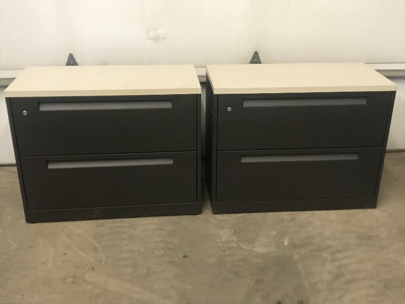 (2) Heavy Duty Lateral File Cabinets