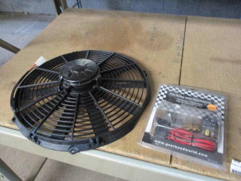 lot 11 image: Electric Fan and wiring kit