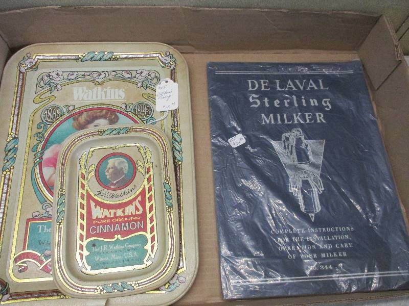 lot 76 image: Watkins Trays and DeLaval Manual