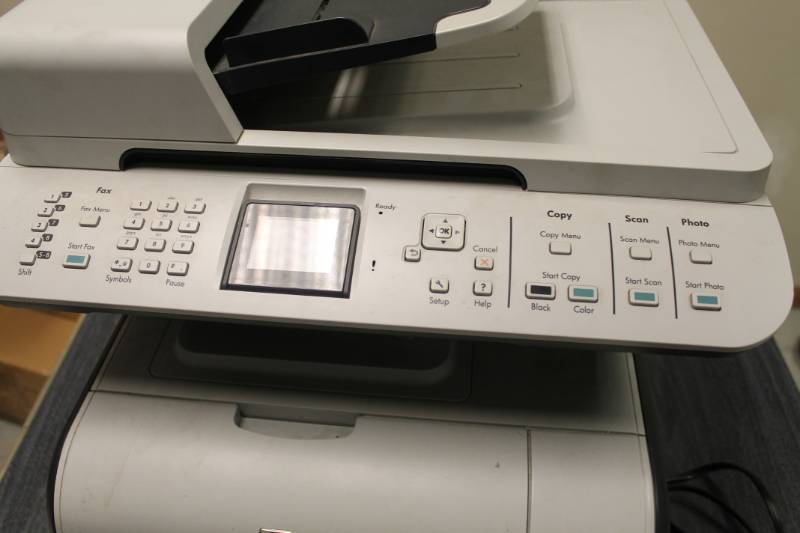 lot 16 image: HP Color Laser Printer All In One Printer