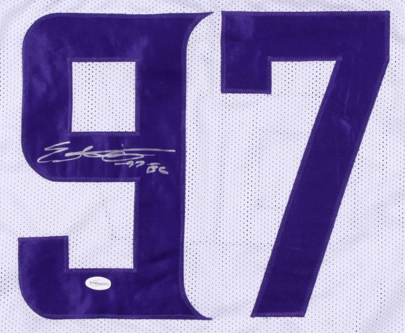 Everson Griffen Signed White Jersey (TSE COA)