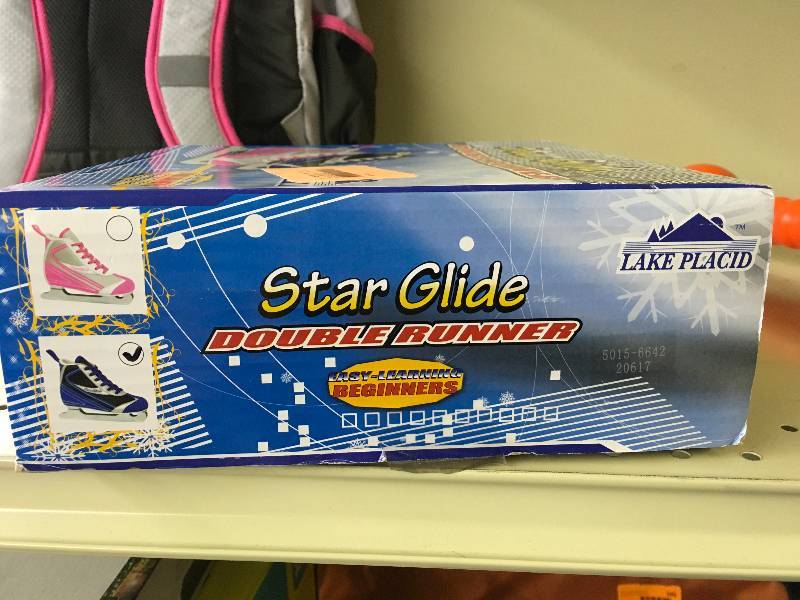 Boys Star Glide Double Runner Ice Skates Size 2