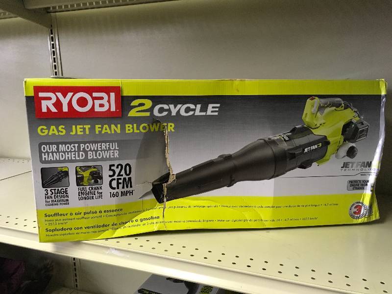 Ryobi 160 MPH 520 CFM 25cc Gas Jet Fan Blower, Retail $119.00