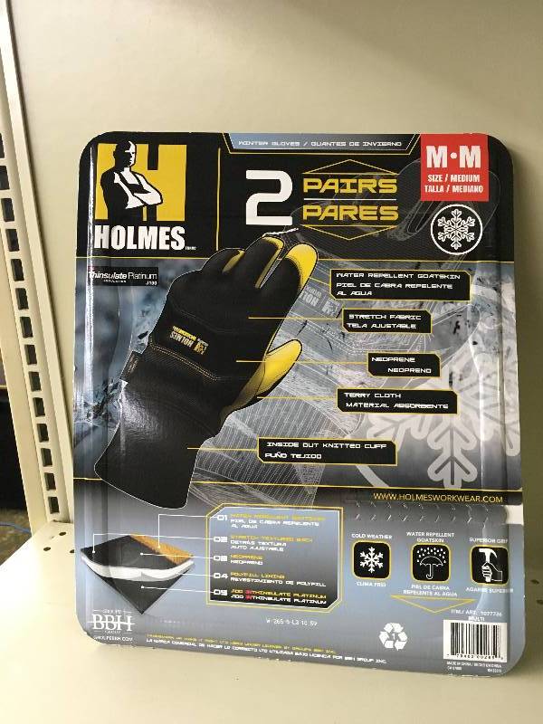 Mike Holmes Winter Gloves, Retail $19.99