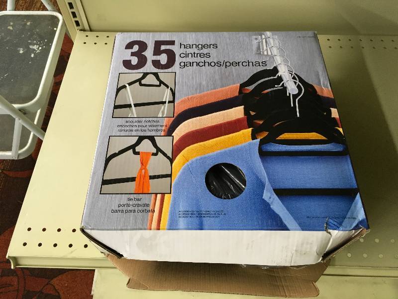 35 Pack Flocked Hangers, Retail $9.99