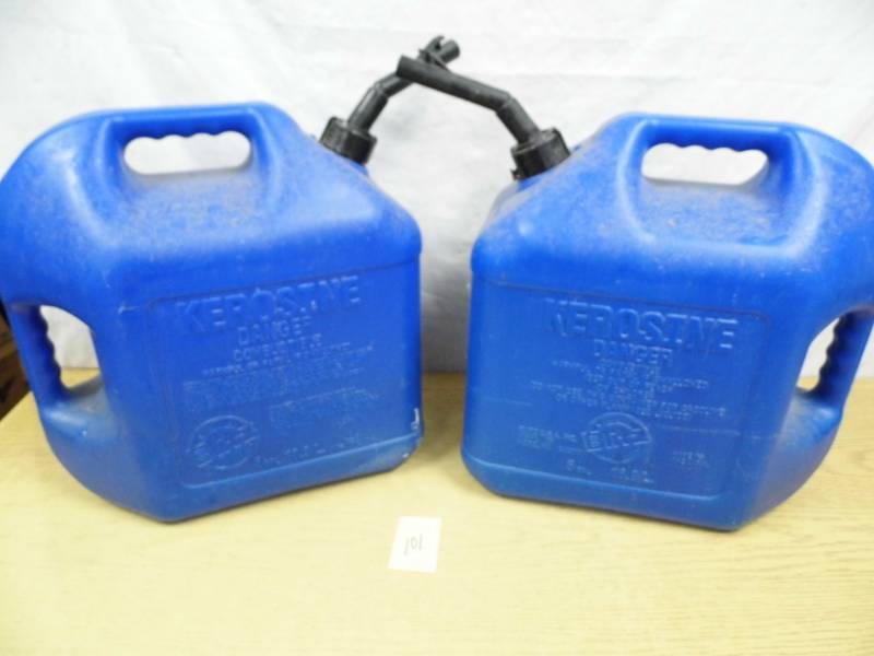 Lot of 2 Kerosine Cans