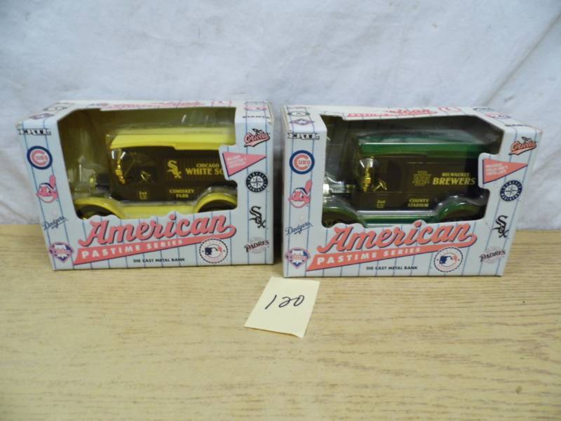 Lot of 2 Die Cast Banks