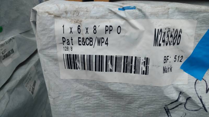 1x6x8 Ponderosa Knotty Pine Dual Pattern Tongue and Groove Outs