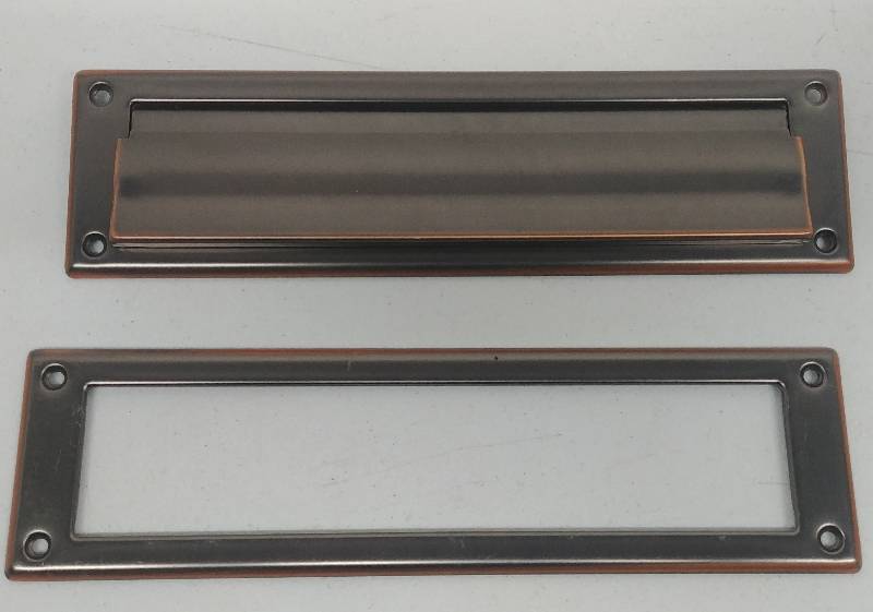 lot 57 image: Antiqued Bronze Mail Slot
