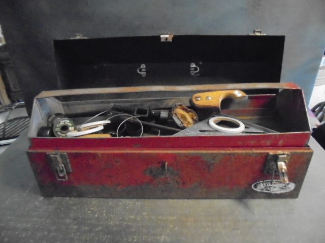lot 57 image: Tool Box and Tools