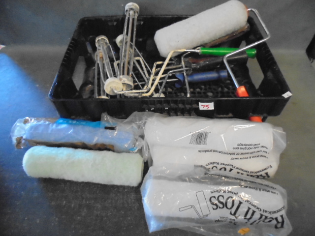 lot 75 image: Paint Roller Refills and Handles