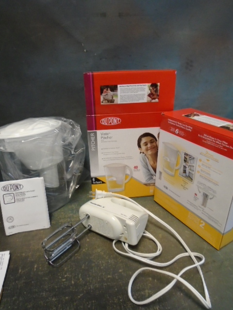 lot 84 image: Hand Mixer and Filter Pitchers