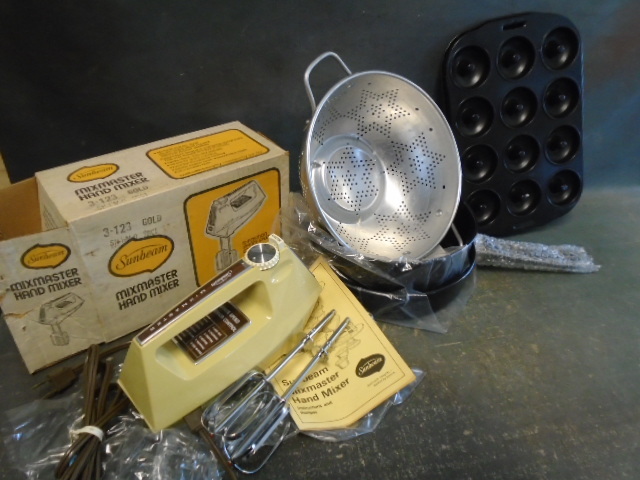 lot 86 image: Vintage Hand Mixer and More