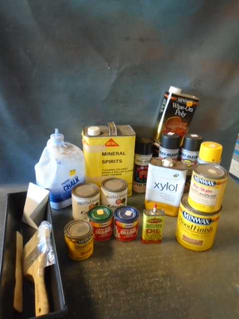 lot 109 image: Various Anti Slip Textured Coating, Stains, Mineral Spirits and MORE