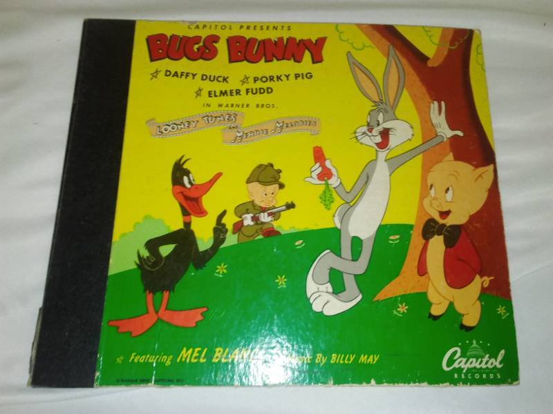 lot 5 image: 10 inch albums. Bugs Bunny 1947 3 record set. Mel Blanc, Looney Tunes, Capital.