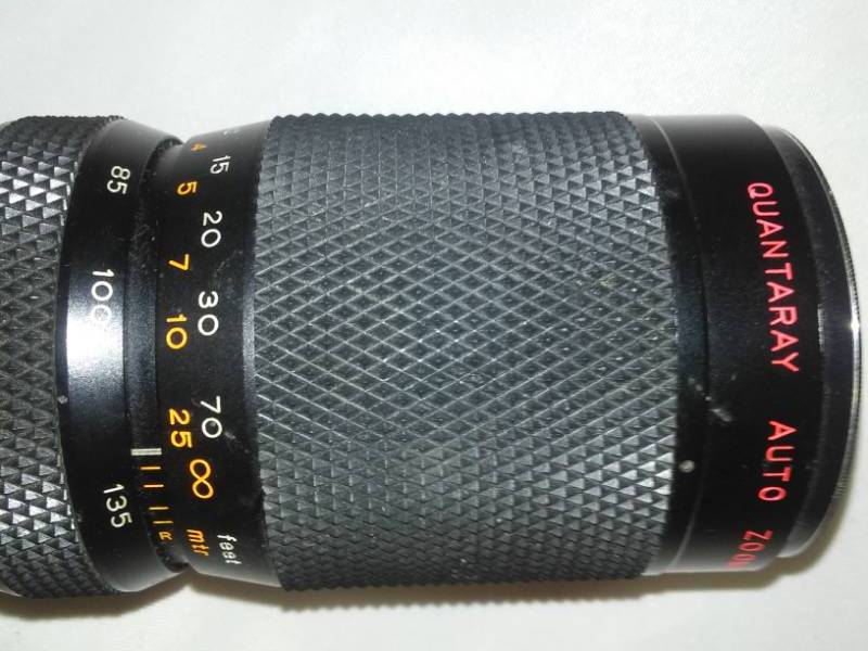lot 45 image: Quantaray  Auto Lens 200m MF  45, 85 - 210 mm. 5 v, No. 34934 7.