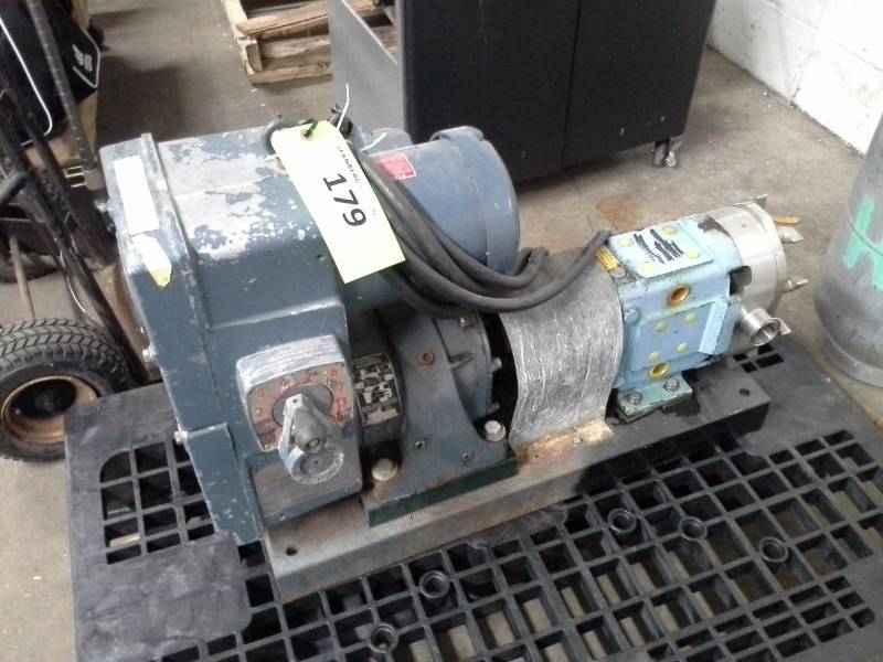 lot 179 image: Pump and Varidrive Motor