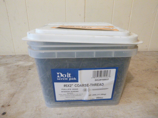 lot 84 image: Pail of Drywall Screws