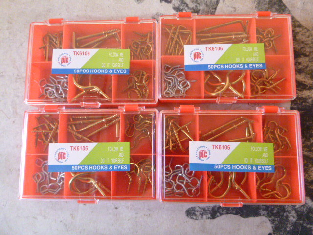 lot 87 image: 4 Cases of PTC Hooks & Eyes
