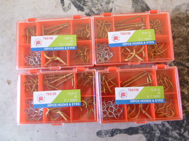 lot 88 image: 4 Cases of PTC Hooks & Eyes