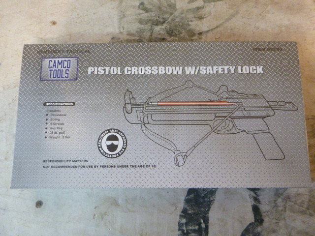 lot 89 image: Camco Tools Pistol Crossbow with Safety Lock