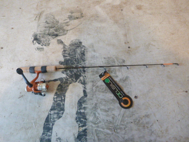 lot 105 image: Celsius Black Ice Rod and Reel