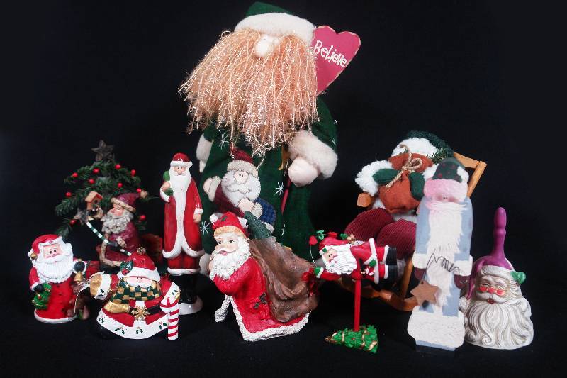 lot 61 image: Whimsical Santas