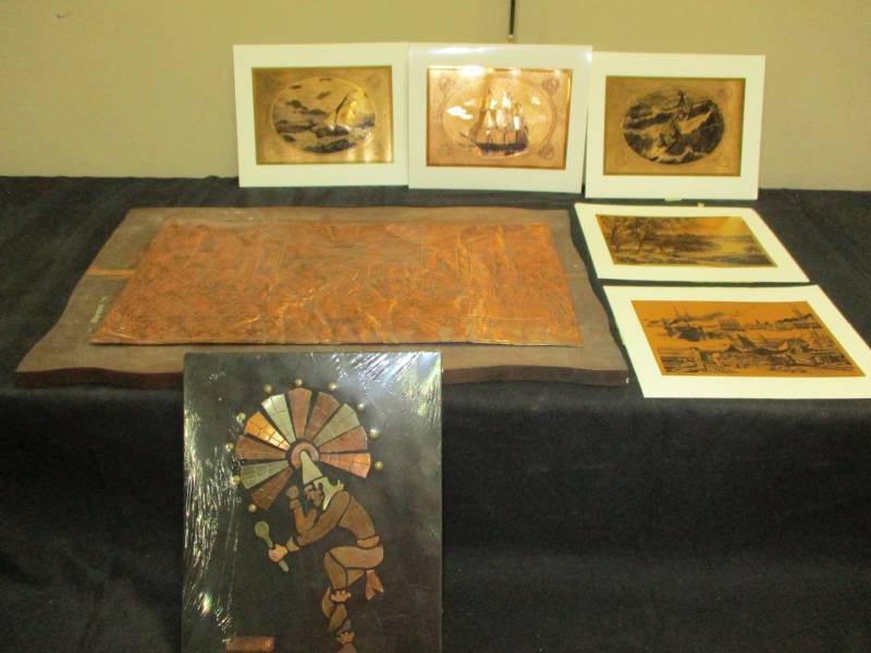 lot 43 image: Various Pictures some Copper