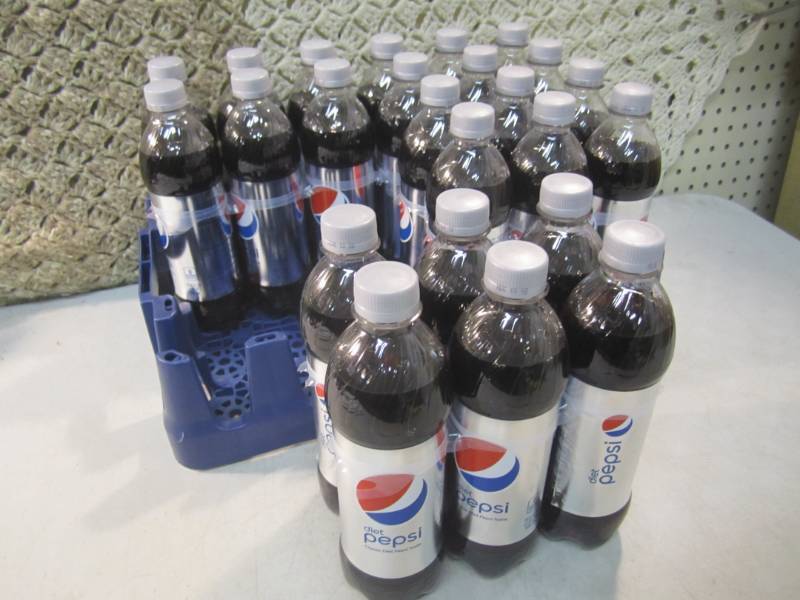 lot 45 image: Case of 24 Bottles of Diet Pepsi 16...