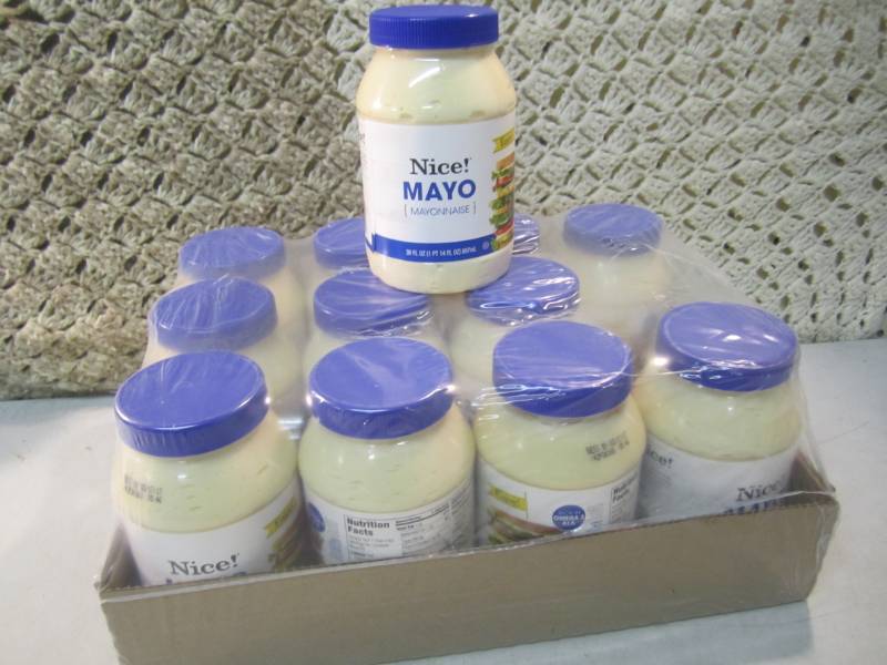 lot 50 image: Case of 12 Jars of Mayo Best by Mar...