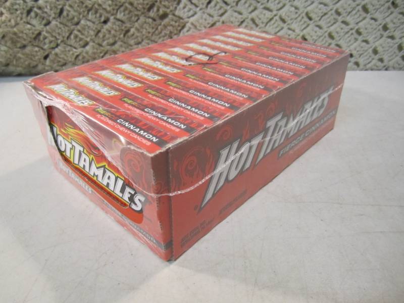 lot 94 image: Pack of 12 Boxes of Hot Tamales Bes...