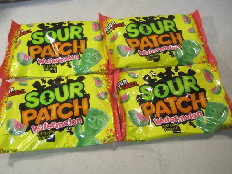 lot 108 image: 4 Bags of Sour Patch Watermelon Sof...