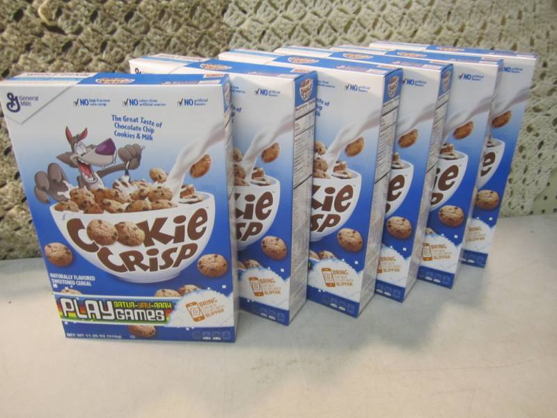 lot 114 image: 6 Boxes of Cookie Crisp Cereal Best...