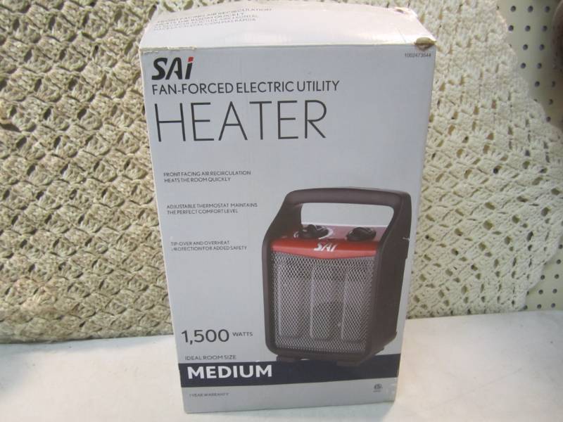 lot 159 image: SAi Fan-Forced Electric Heater Open...
