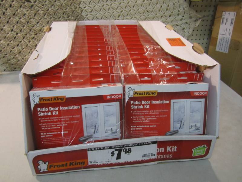 lot 168 image: Case of 24 Frost King Patio Door In...
