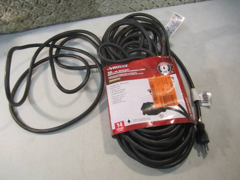 lot 169 image: Husky 50 foot Oil Resistant Indoor...
