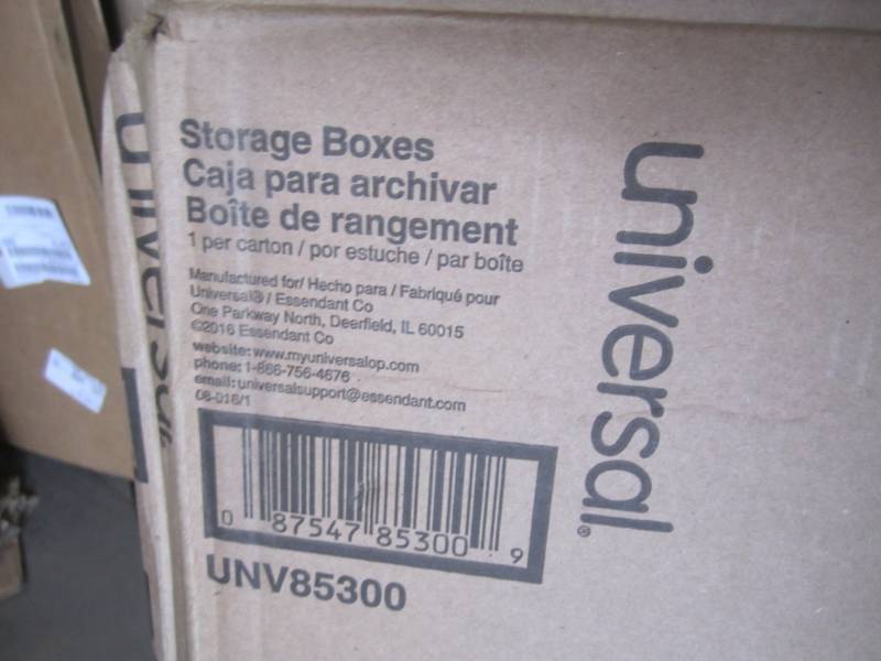 lot 196 image: Case of 6 Heavy-Duty Storage Box Dr...