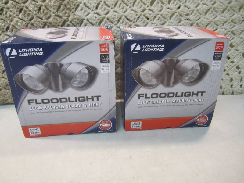 lot 200 image: Lot of 2 Lithonia Lighting 2-Lamp O...