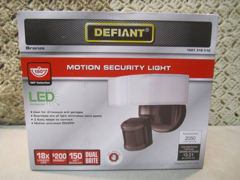 lot 206 image: Defiant 180 LED Motion Outdoor Secu...