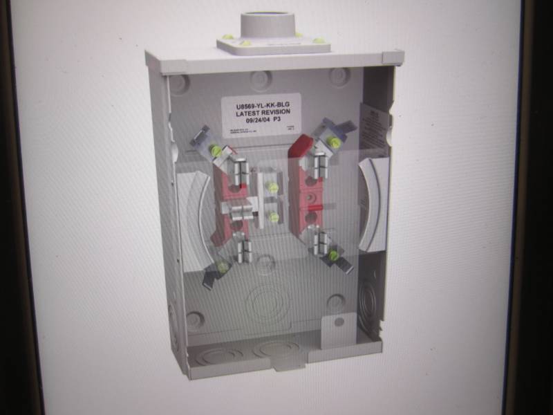lot 210 image: Milbank 125 Amp 5-Terminal Ringless...
