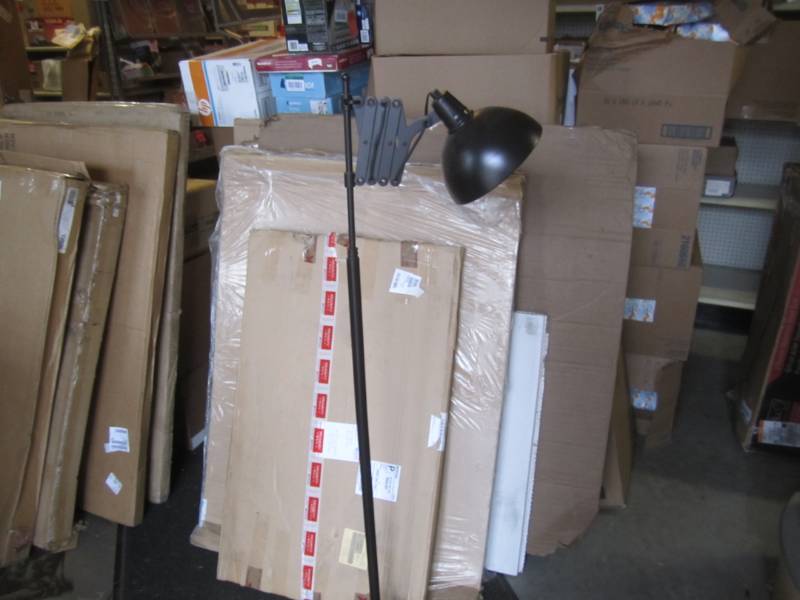 lot 216 image: Expandable Floor Lamp Black 58.5 t...