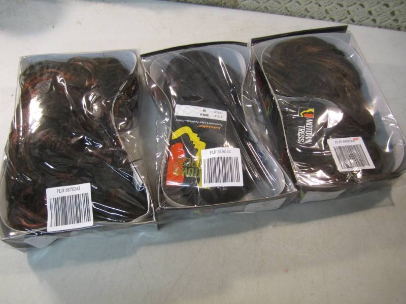 lot 217 image: Lot of 3 Motown Tress Wigs Retail $...