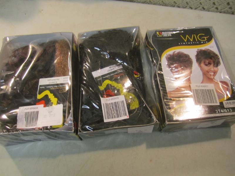 lot 224 image: Lot of 3 Motown Tress Wigs Retail $...