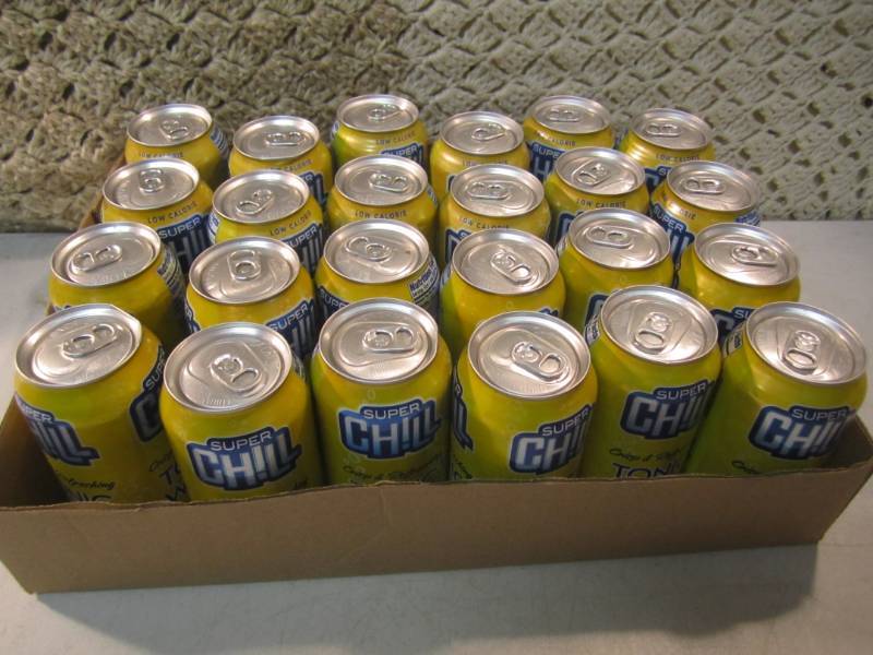 lot 240 image: Case24 Cans of Super Chill Tonic W...