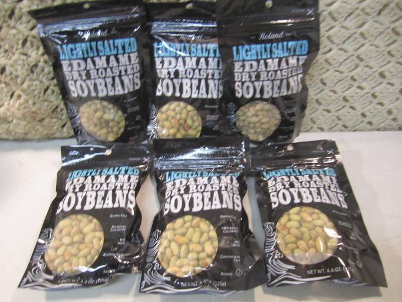 lot 243 image: 6 Bags of Lightly Salted Edamame Dr...