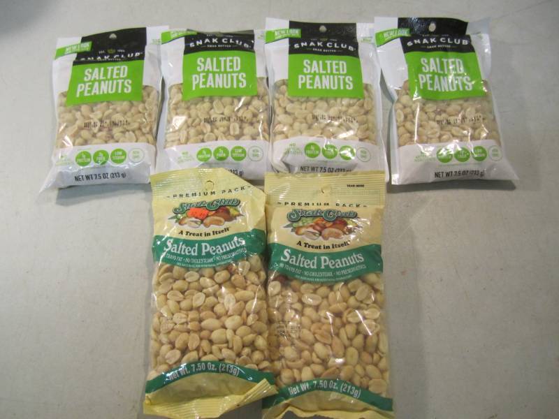 lot 245 image: 6 Bags of Salted Peanuts Best by Ap...
