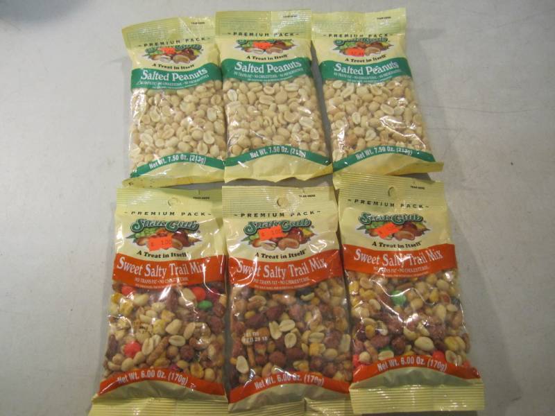 lot 251 image: Mixed Lot of 6 Bags of Salted Peanu...