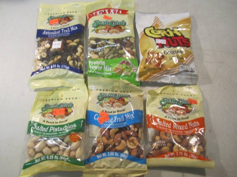 lot 255 image: Mixed Lot of 6 Bags of Misc Nuts an...