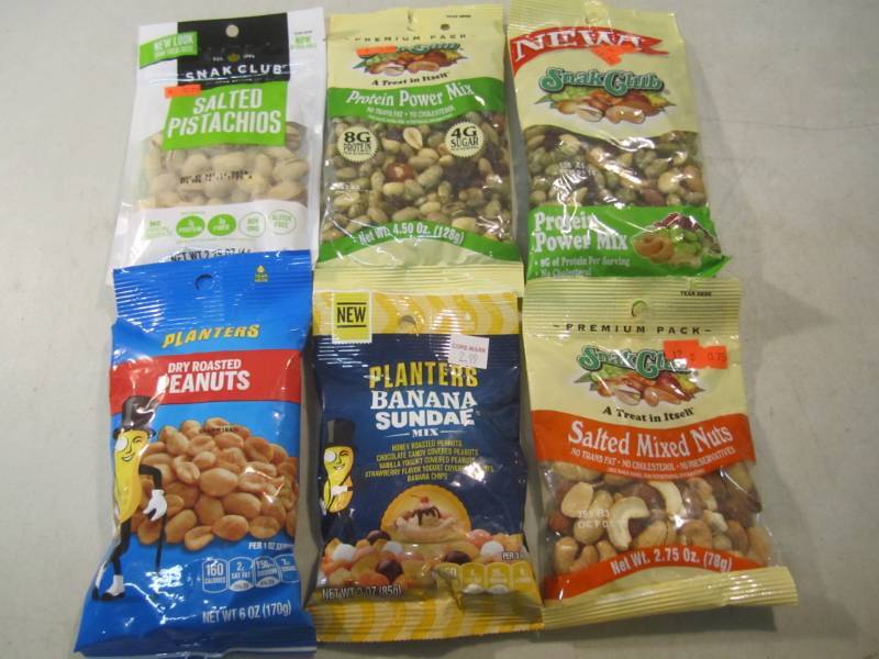lot 256 image: Mixed Lot of 6 Bags of Misc Nuts an...
